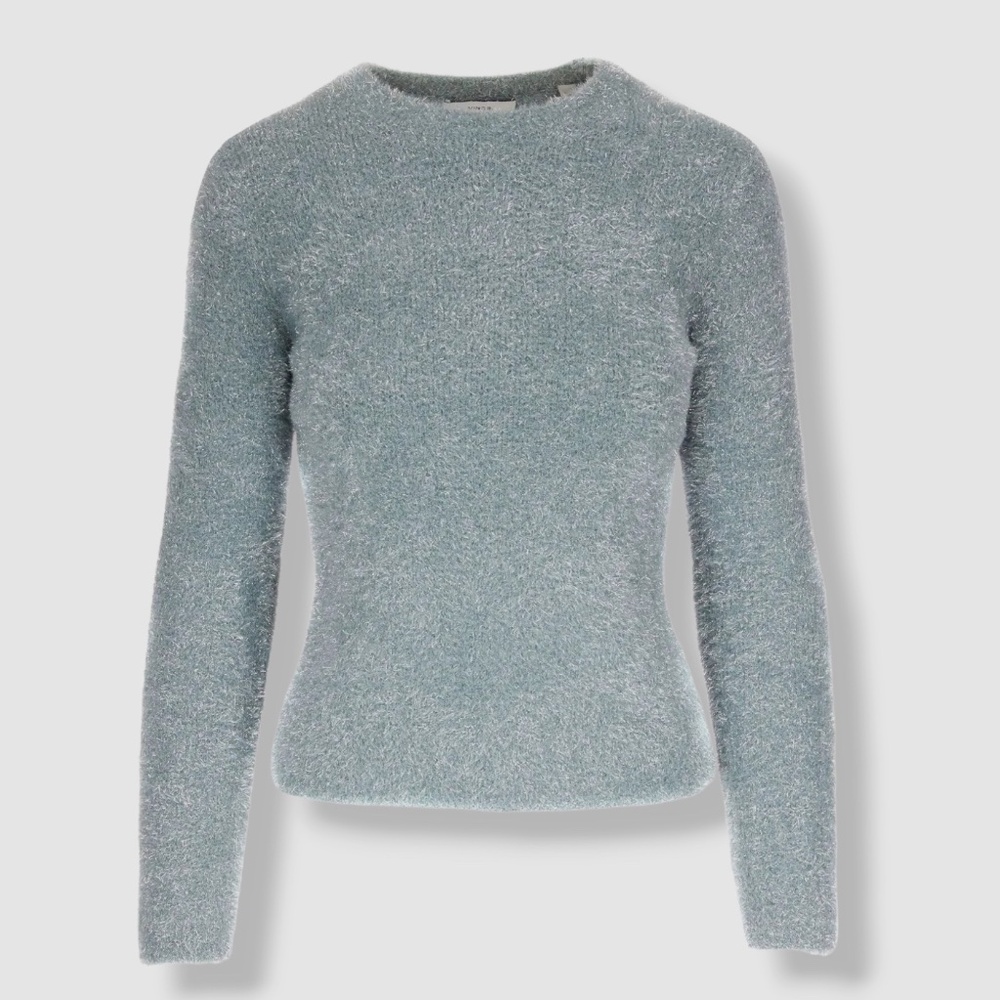 Vince Green Metallic Lurex Sweater
